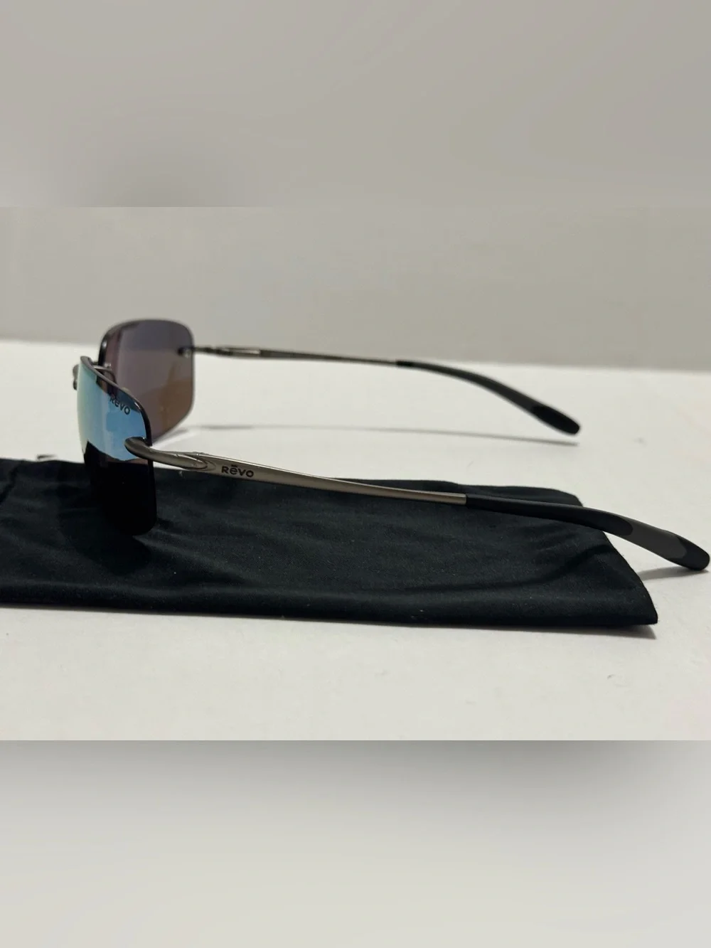 Revo Descend Polarized Sunglasses with Blue Mirror Lenses